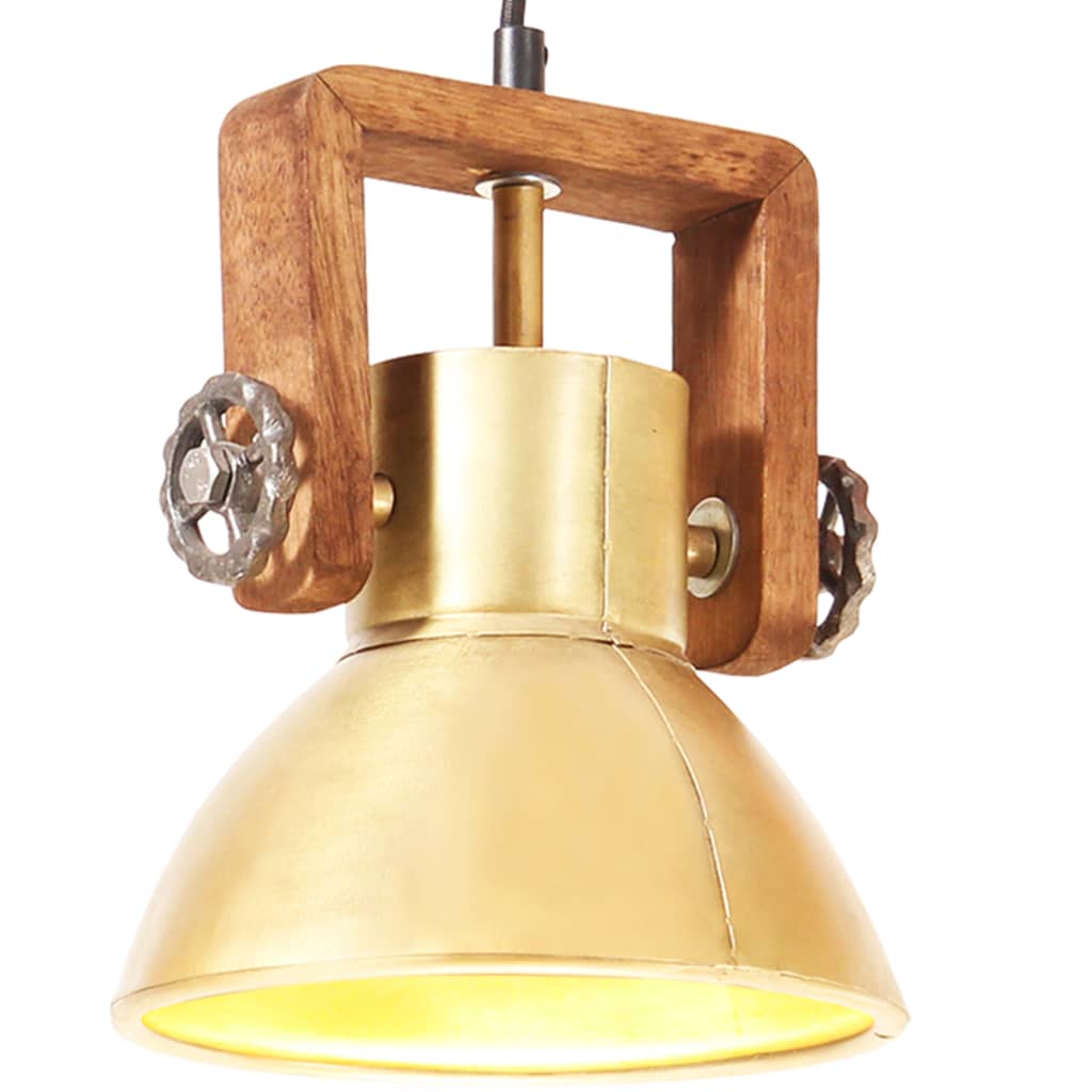 Hanglamp Industrieel Rond 25 W E27 19 Cm Messingkleurig Ø 19 cm Koper