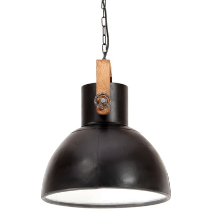 Hanglamp industrieel rond 25 W E27 40 cm zwart