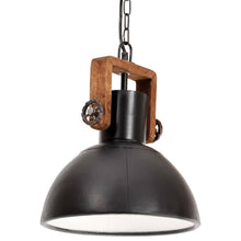 Hanglamp Industrieel Rond 25 W E27 30 Cm Ø 30 cm Zwart