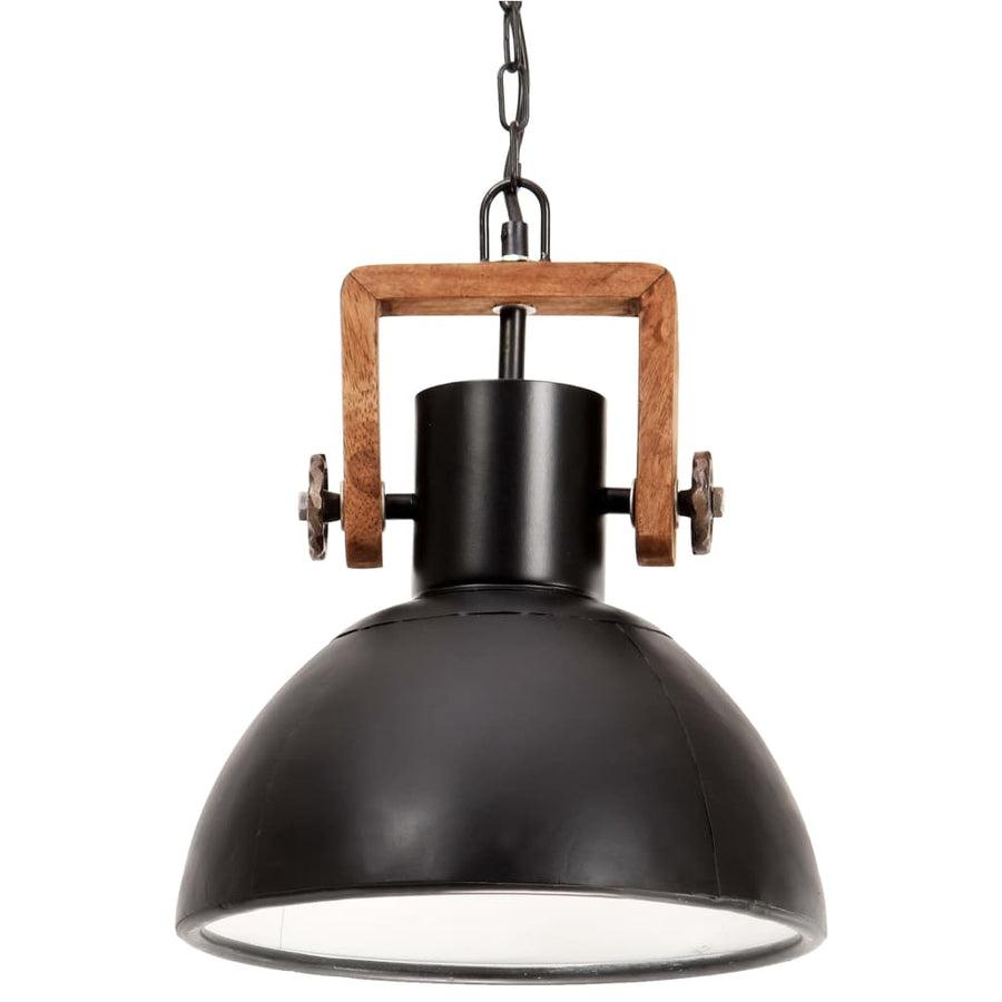 Hanglamp Industrieel Rond 25 W E27 30 Cm Ø 30 cm Zwart