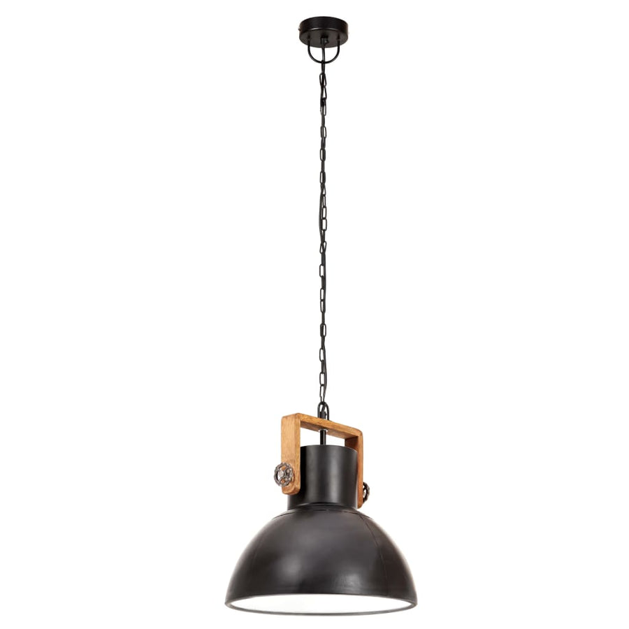Hanglamp Industrieel Rond 25 W E27 30 Cm Ø 30 cm Zwart