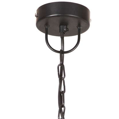 Hanglamp Industrieel Rond 25 W E27 30 Cm Ø 30 cm Zwart