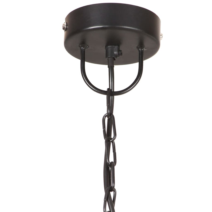 Hanglamp Industrieel Rond 25 W E27 30 Cm Ø 30 cm Zwart