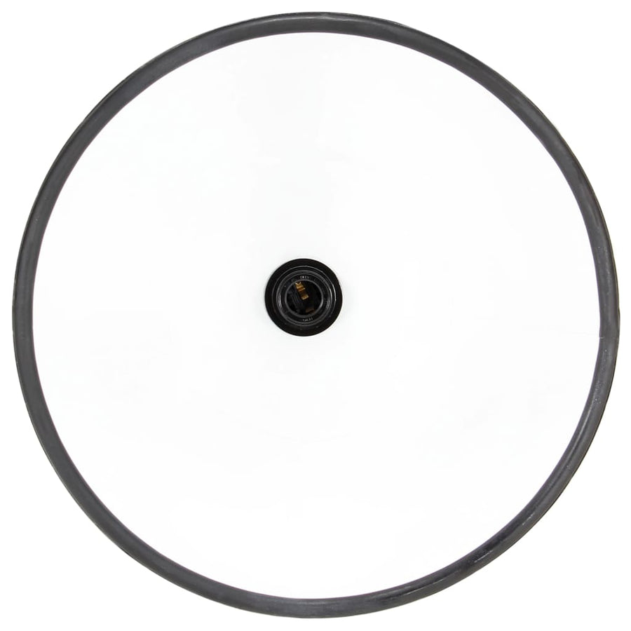 Hanglamp Industrieel Rond 25 W E27 30 Cm Ø 30 cm Zwart