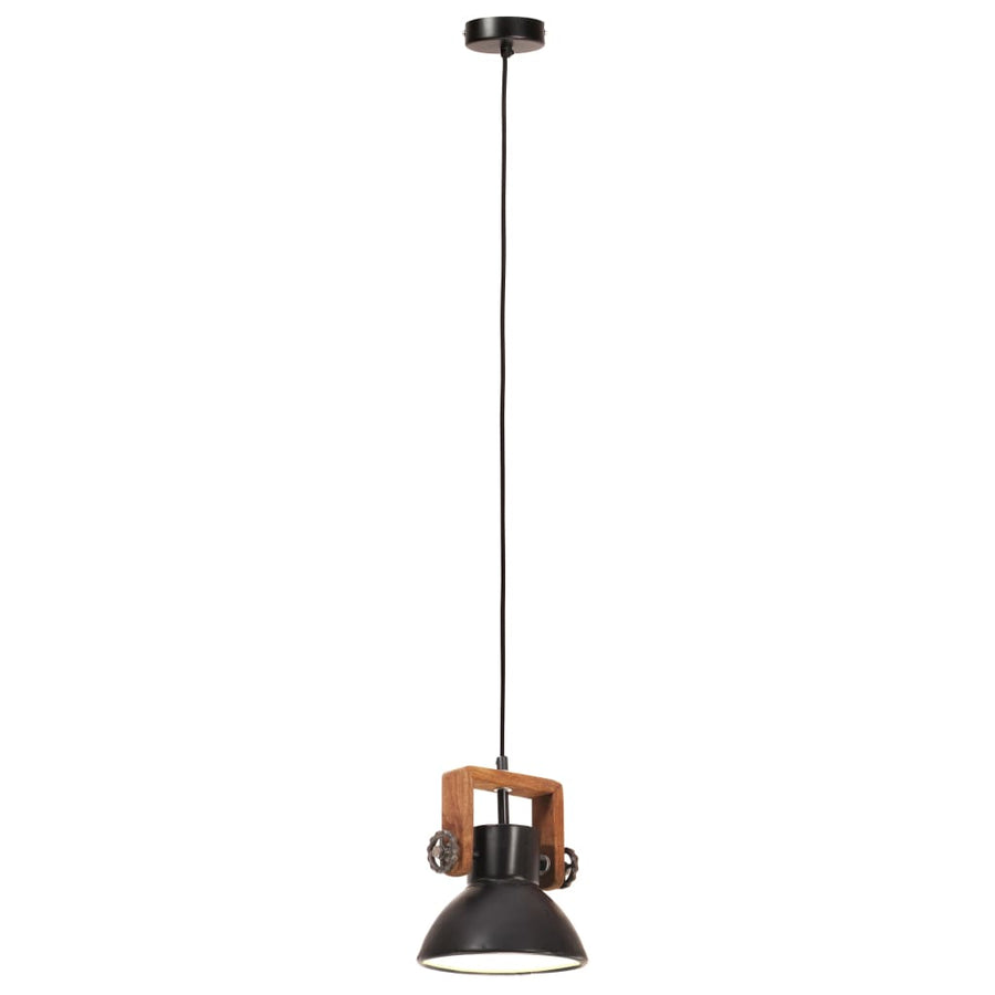 Hanglamp Industrieel Rond 25 W E27 19 Cm Zwart Ø 19 cm