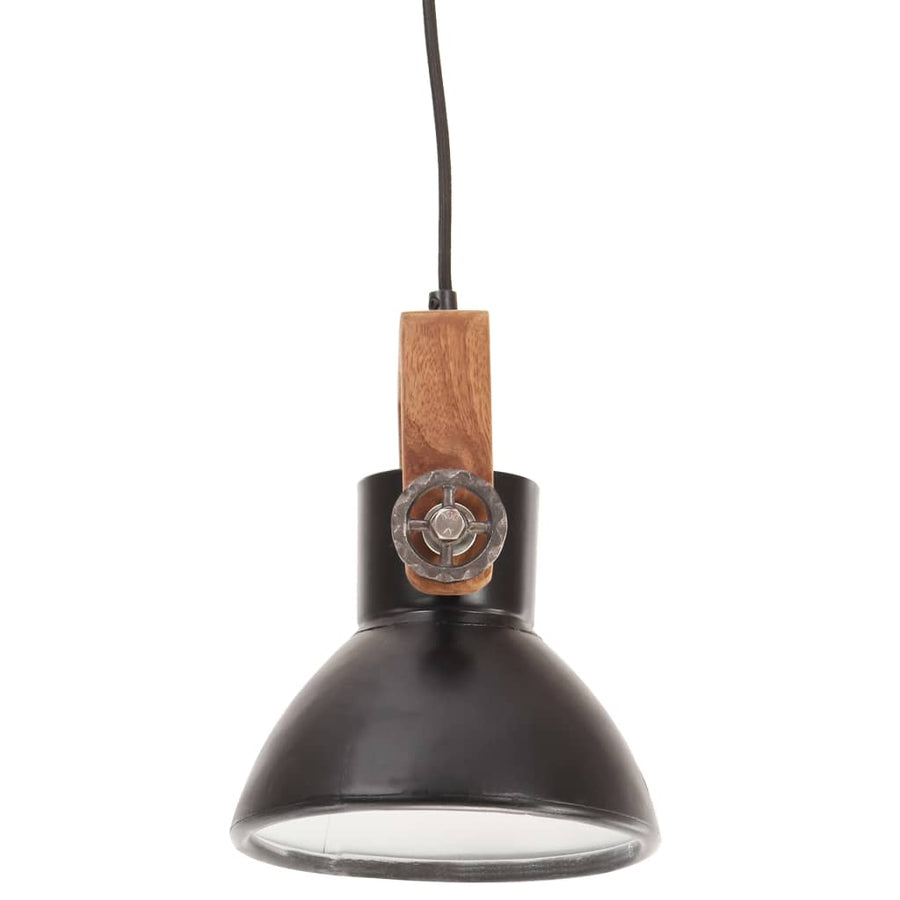 Hanglamp Industrieel Rond 25 W E27 19 Cm Zwart Ø 19 cm