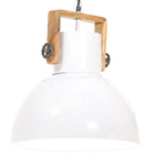 Hanglamp rond 40 cm wit mangohout