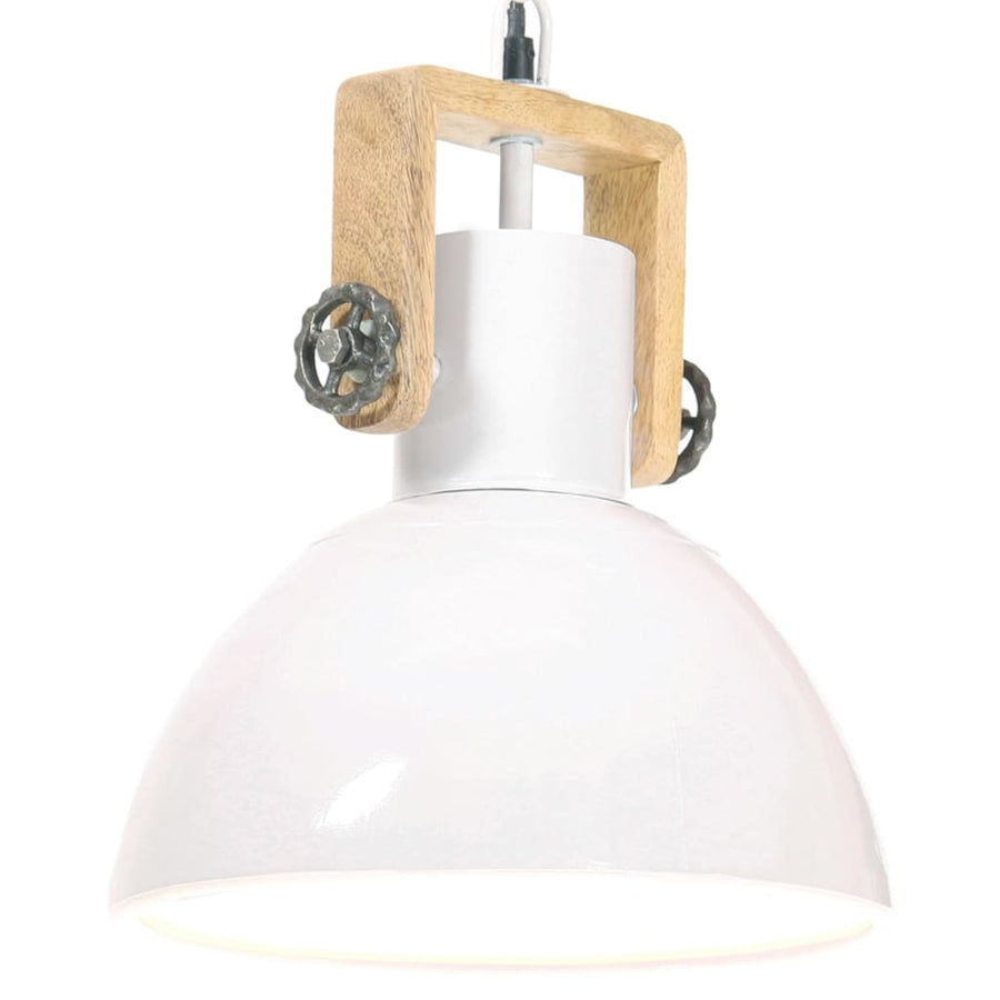 Hanglamp Industrieel Rond 25 W E27 30 Cm Ø 30 cm Wit