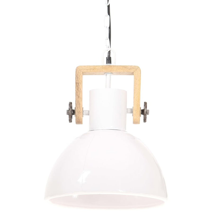 Hanglamp Industrieel Rond 25 W E27 30 Cm Ø 30 cm Wit