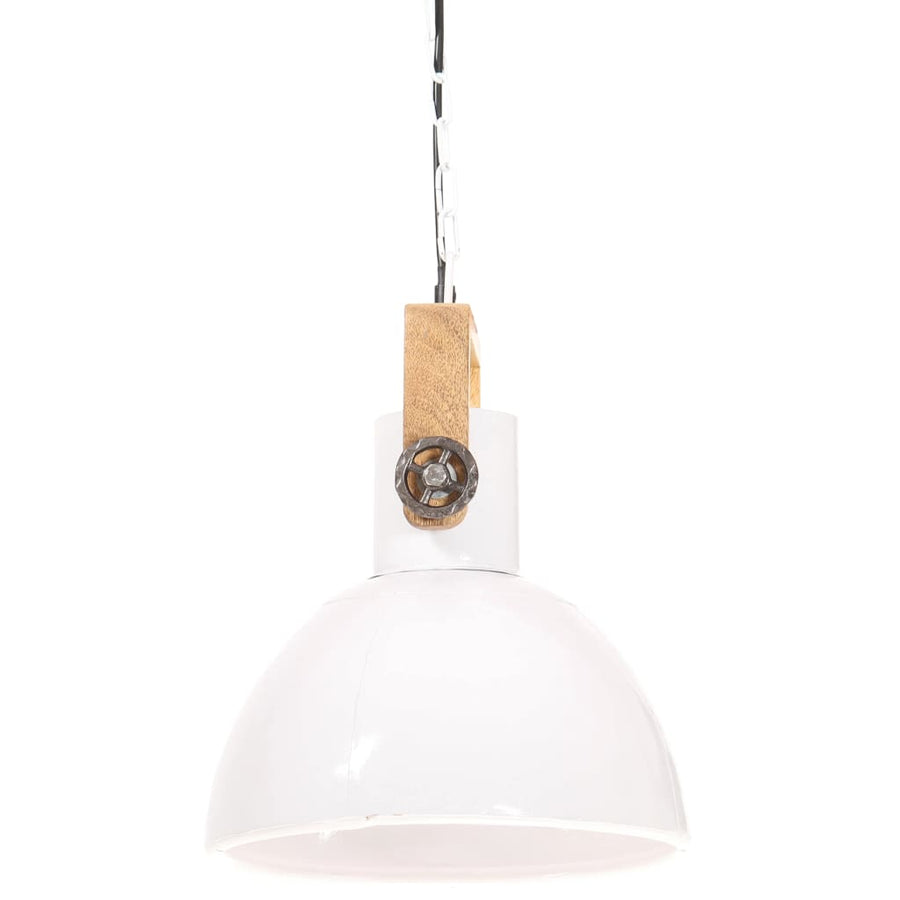 Hanglamp Industrieel Rond 25 W E27 30 Cm Ø 30 cm Wit