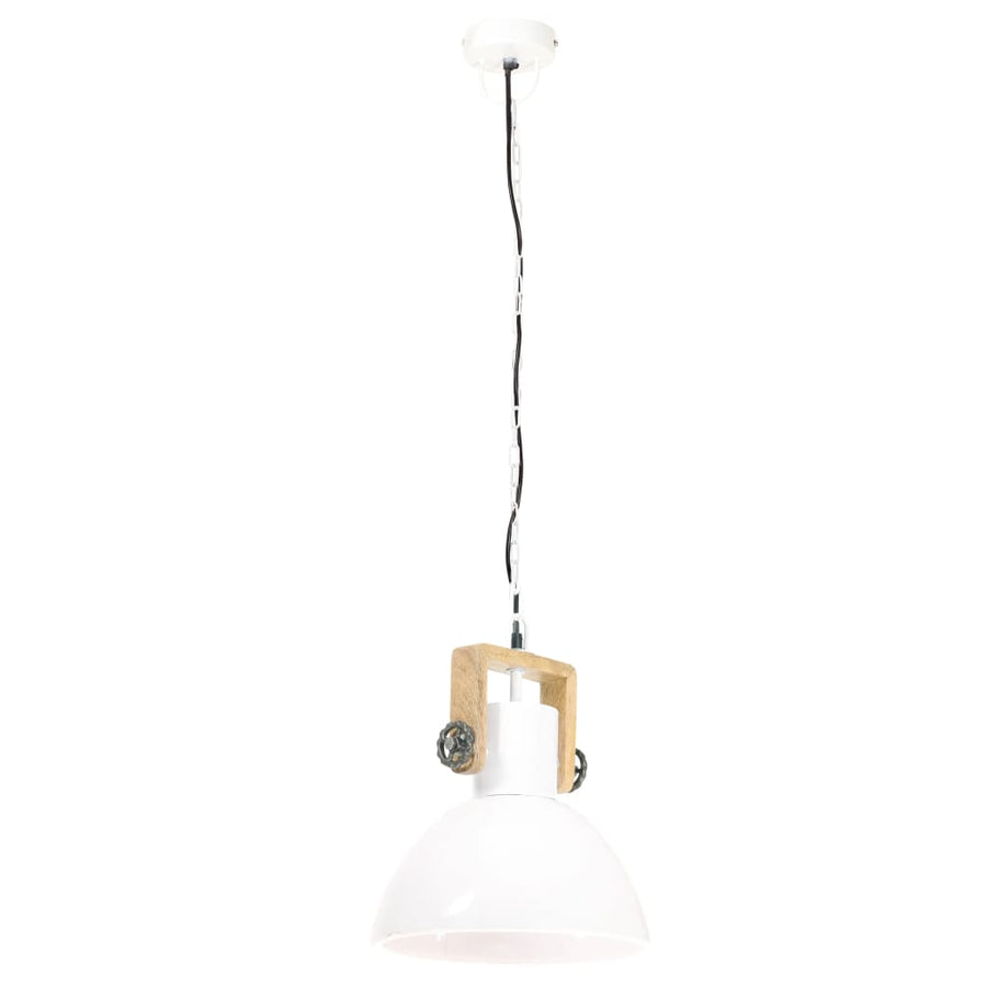 Hanglamp Industrieel Rond 25 W E27 30 Cm Ø 30 cm Wit