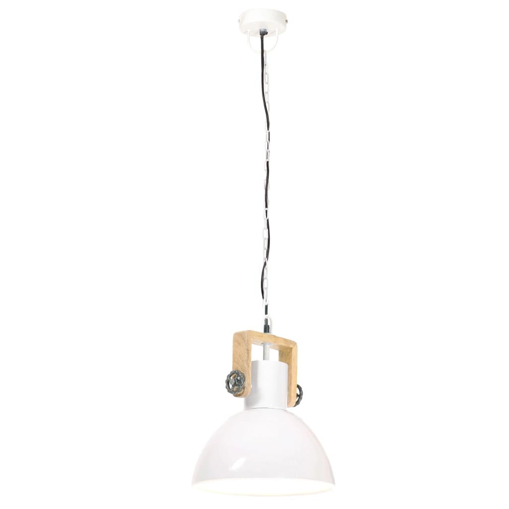 Hanglamp Industrieel Rond 25 W E27 30 Cm Ø 30 cm Wit