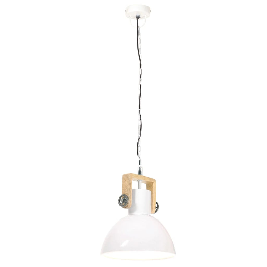 Hanglamp Industrieel Rond 25 W E27 30 Cm Ø 30 cm Wit
