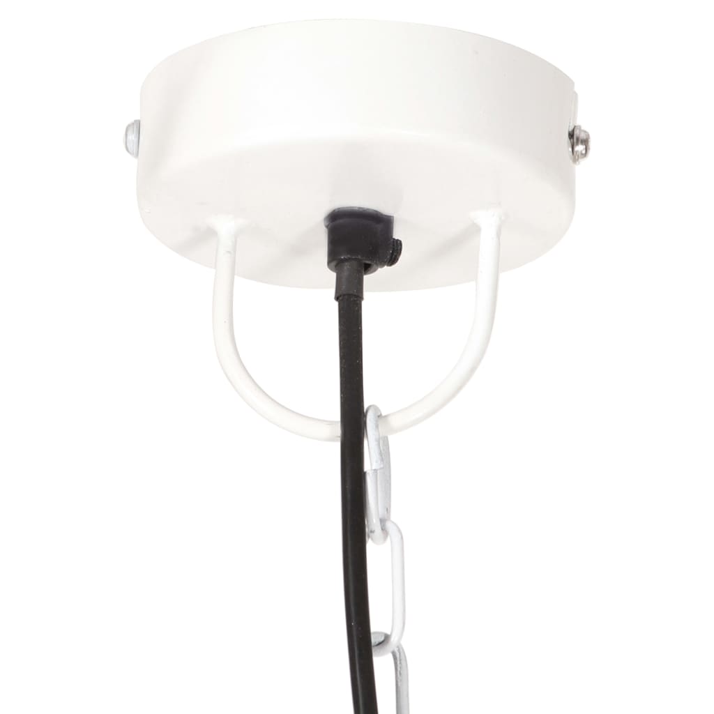 Hanglamp Industrieel Rond 25 W E27 30 Cm Ø 30 cm Wit