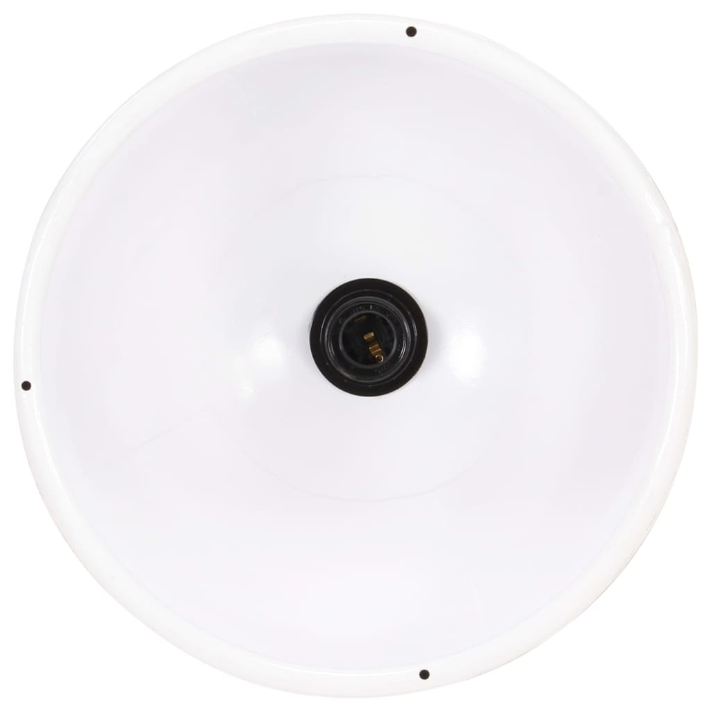 Hanglamp Industrieel Rond 25 W E27 30 Cm Ø 30 cm Wit