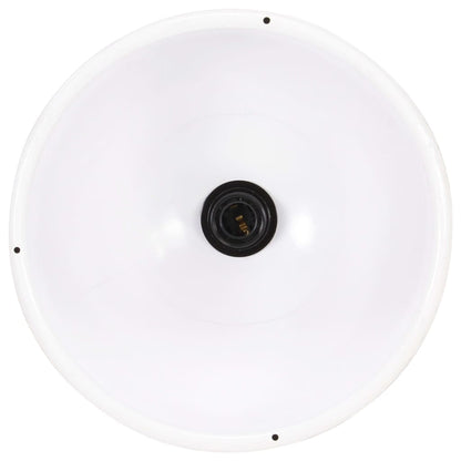 Hanglamp Industrieel Rond 25 W E27 30 Cm Ø 30 cm Wit