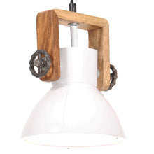 Hanglamp Industrieel Rond 25 W E27 19 Cm Wit Ø 19 cm