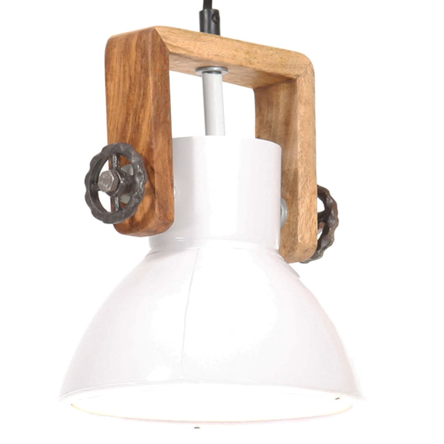 Hanglamp Industrieel Rond 25 W E27 19 Cm Wit Ø 19 cm