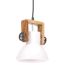 Hanglamp Industrieel Rond 25 W E27 19 Cm Wit Ø 19 cm