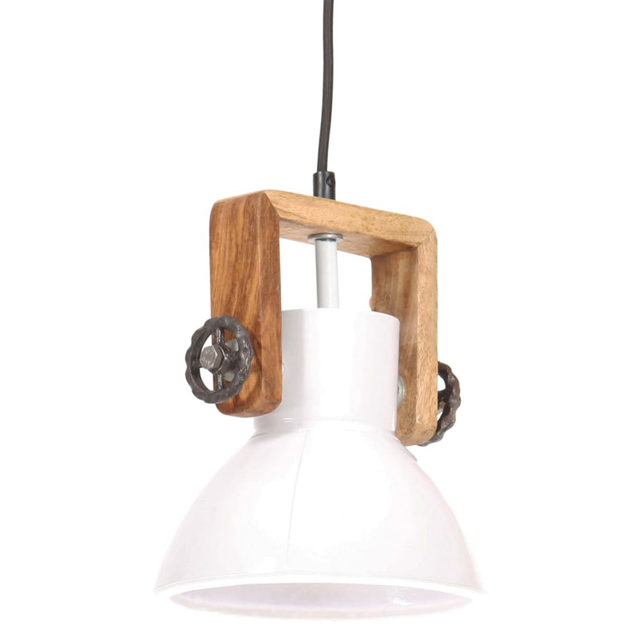 Hanglamp Industrieel Rond 25 W E27 19 Cm Wit Ø 19 cm
