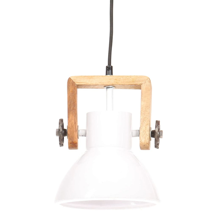 Hanglamp Industrieel Rond 25 W E27 19 Cm Wit Ø 19 cm