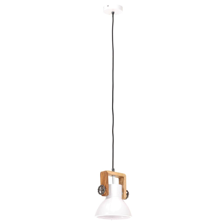 Hanglamp Industrieel Rond 25 W E27 19 Cm Wit Ø 19 cm