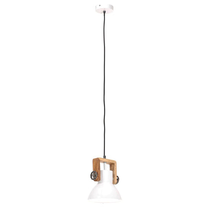 Hanglamp Industrieel Rond 25 W E27 19 Cm Wit Ø 19 cm