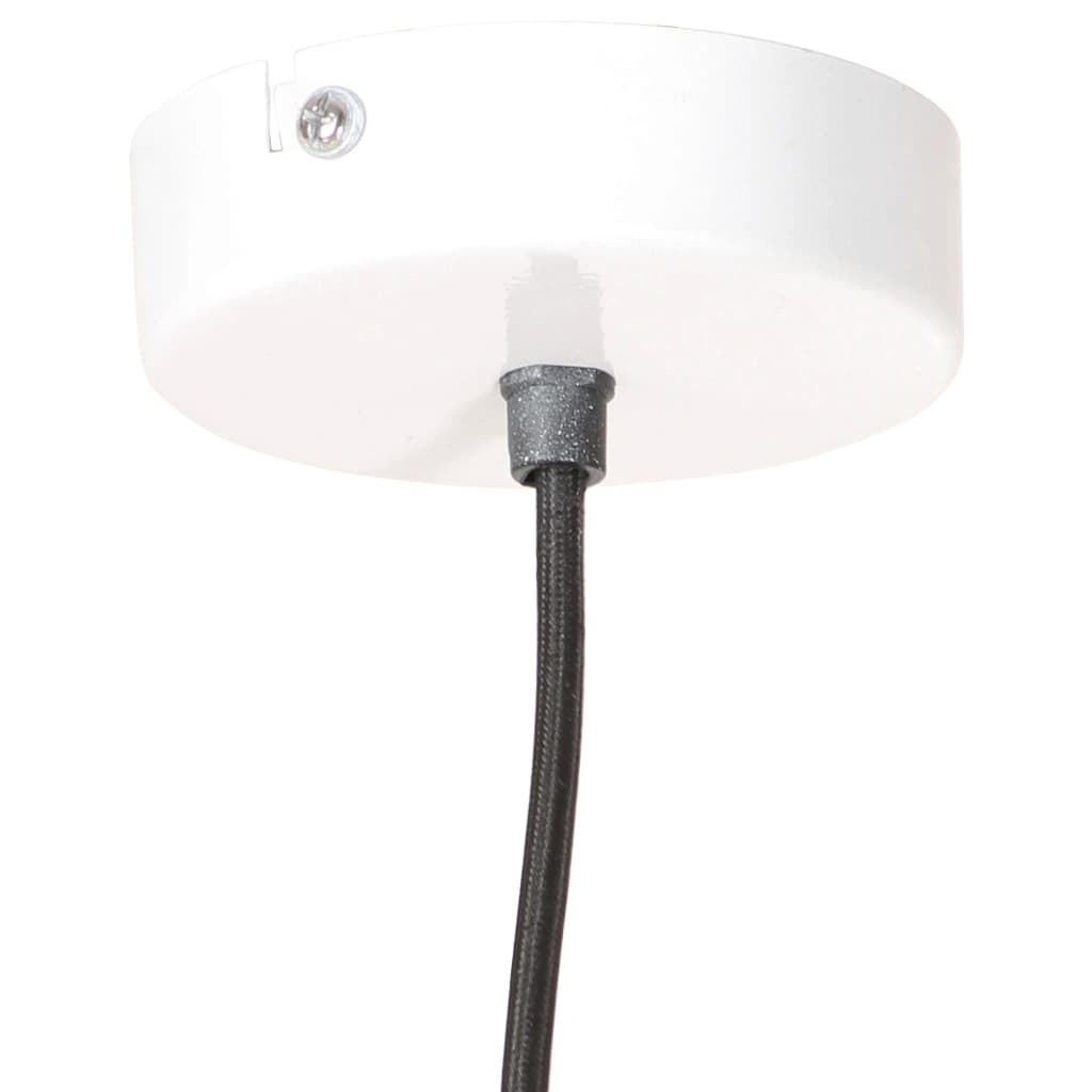 Hanglamp Industrieel Rond 25 W E27 19 Cm Wit Ø 19 cm
