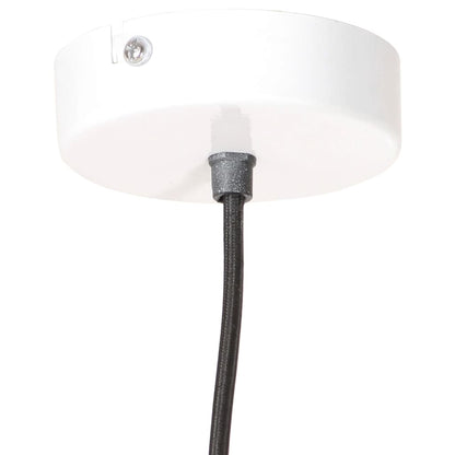 Hanglamp Industrieel Rond 25 W E27 19 Cm Wit Ø 19 cm