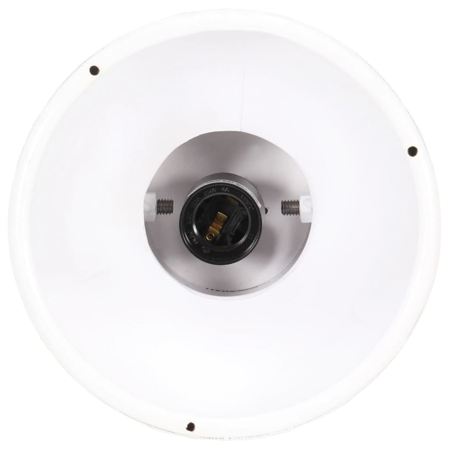 Hanglamp Industrieel Rond 25 W E27 19 Cm Wit Ø 19 cm