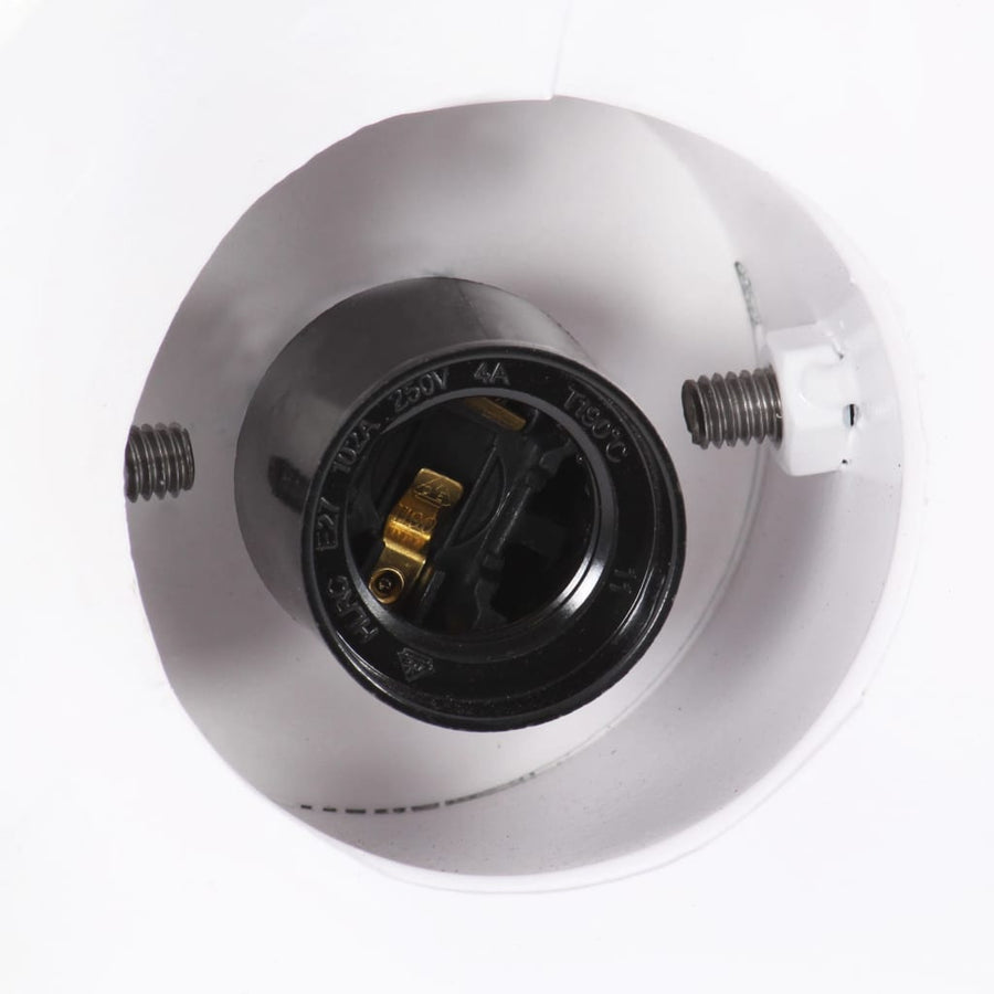 Hanglamp Industrieel Rond 25 W E27 19 Cm Wit Ø 19 cm