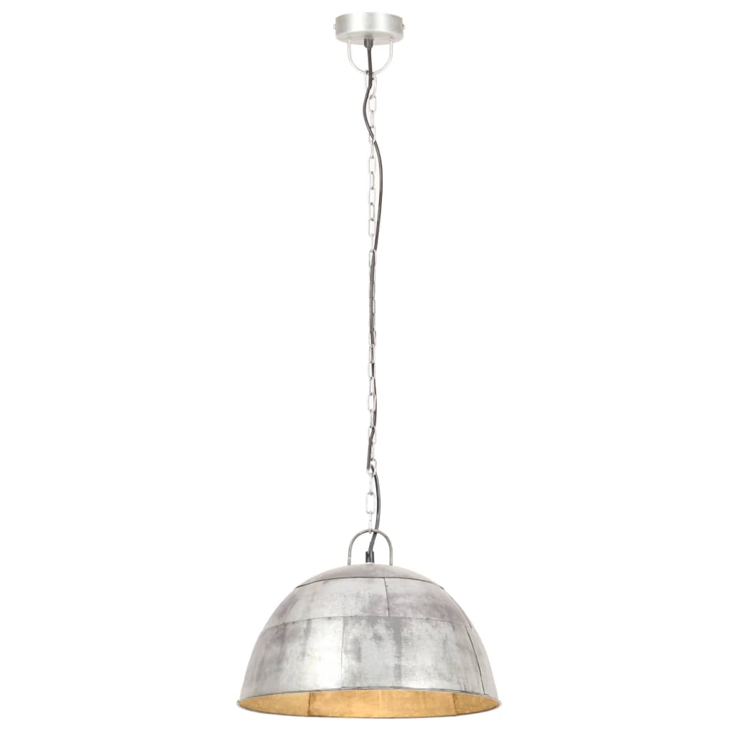 Hanglamp Industrieel Vintage Rond 25 W E27 4 Cm Kleurig Zilver