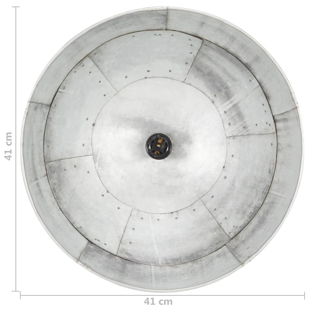 Hanglamp Industrieel Vintage Rond 25 W E27 4 Cm Kleurig Zilver