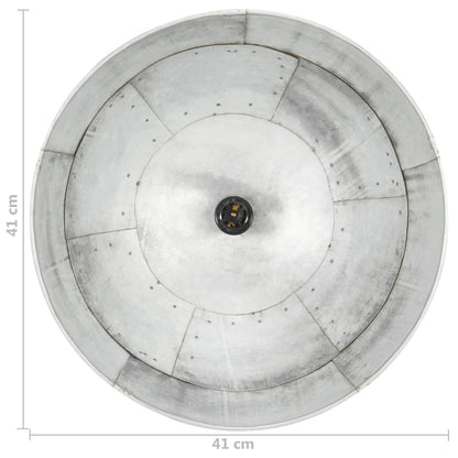 Hanglamp Industrieel Vintage Rond 25 W E27 4 Cm Kleurig Zilver