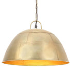 Hanglamp rond 41 cm messingkleurig industrieel
