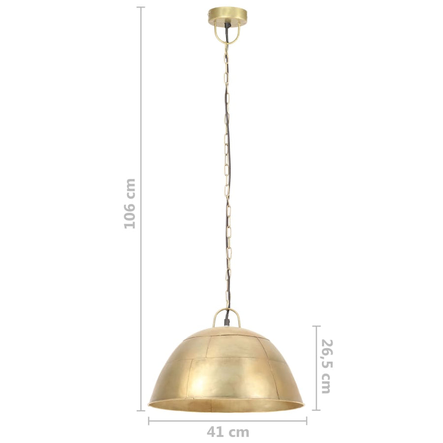 Hanglamp Industrieel Vintage Rond 25 W E27 4 Cm Messingkleurig Koper