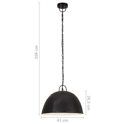 Hanglamp Industrieel Vintage Rond 25 W E27 41 Cm Zwart Φ 41 cm