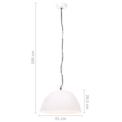 Hanglamp Industrieel Vintage Rond 25 W E27 4 Cm Wit