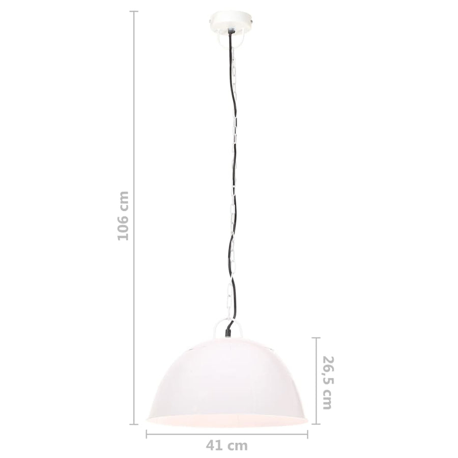 Hanglamp Industrieel Vintage Rond 25 W E27 4 Cm Wit