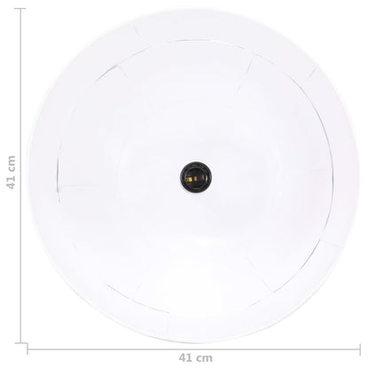 Hanglamp Industrieel Vintage Rond 25 W E27 4 Cm Wit