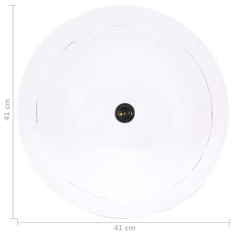Hanglamp Industrieel Vintage Rond 25 W E27 4 Cm Wit