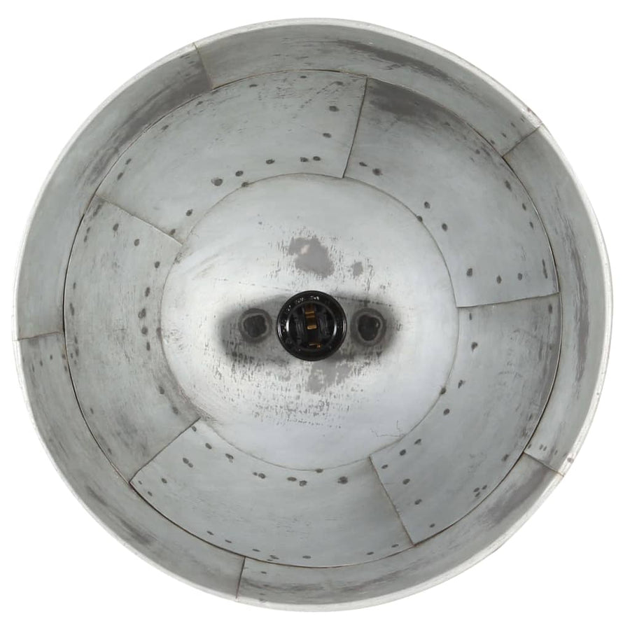 Hanglamp Industrieel Vintage Rond 25 W E27 31 Cm Zilverkleurig