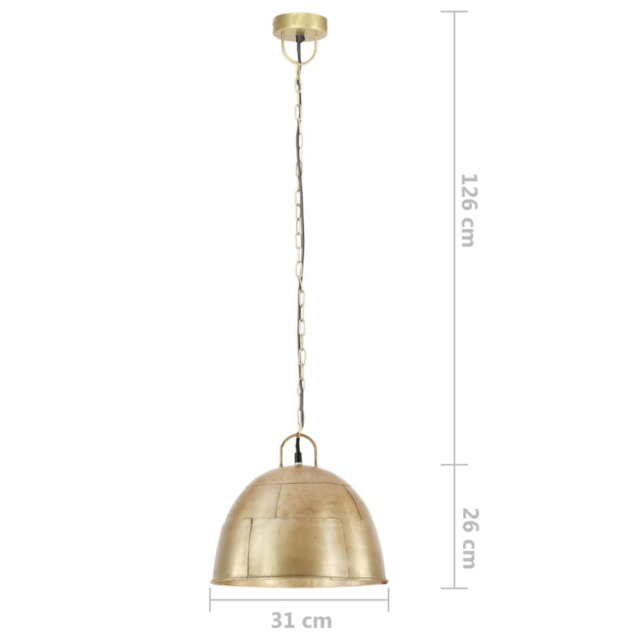Hanglamp Industrieel Vintage Rond 25 W E27 31 Cm Messingkleurig Φ 31 cm Koper