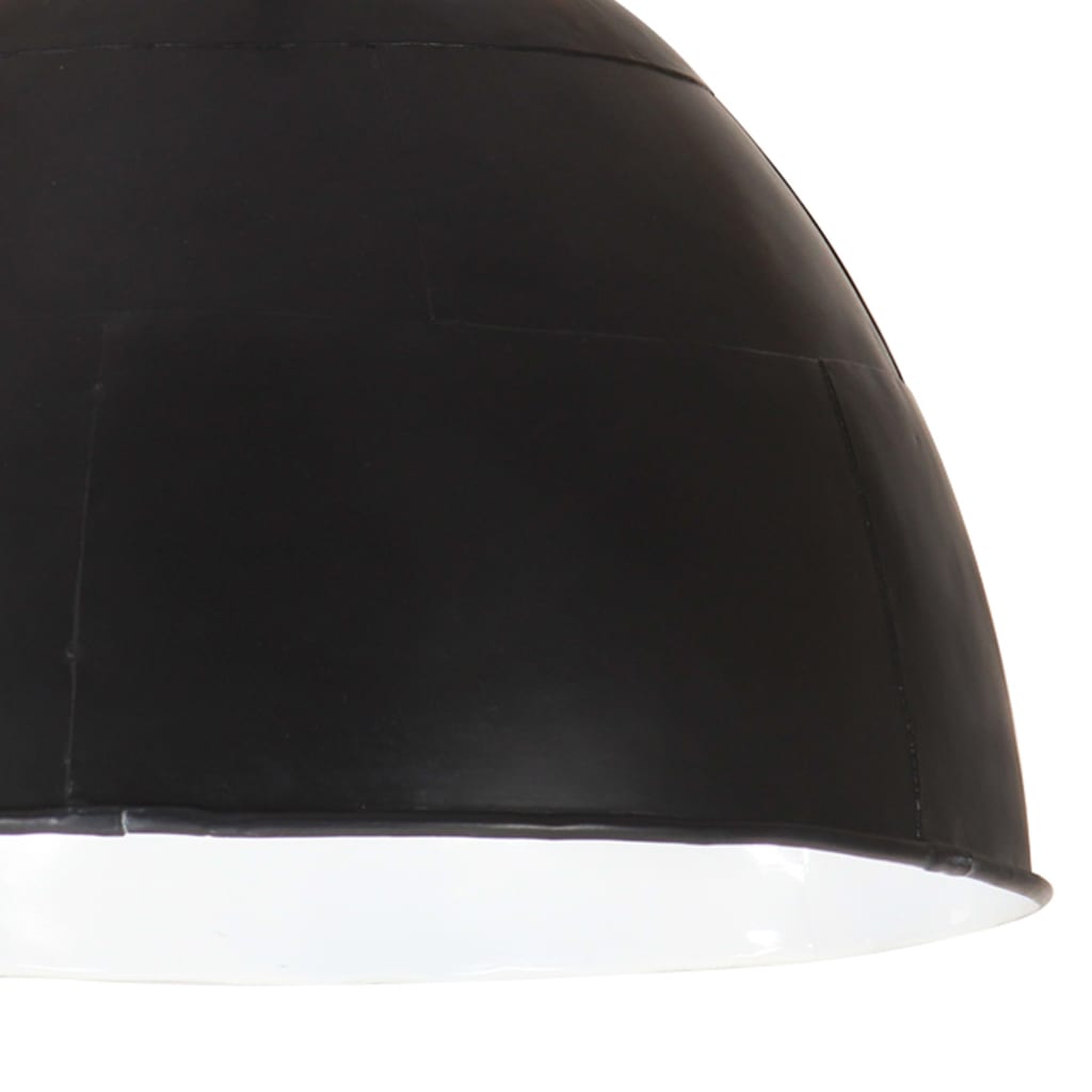 Hanglamp Industrieel Vintage Rond 25 W E27 31 Cm Zwart Φ 31 cm