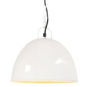 Hanglamp rond 31 cm wit ijzer