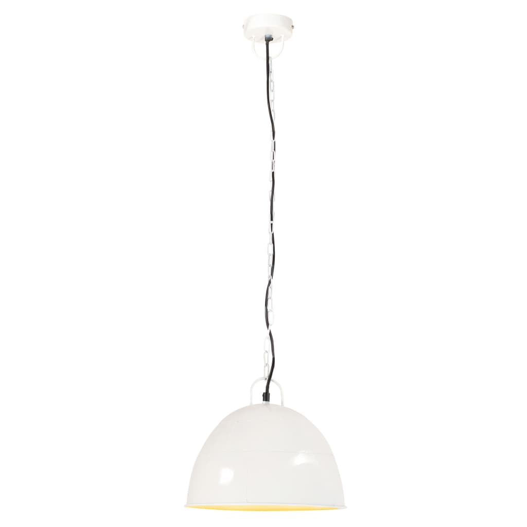 Hanglamp Industrieel Vintage Rond 25 W E27 31 Cm Wit Φ 31 cm