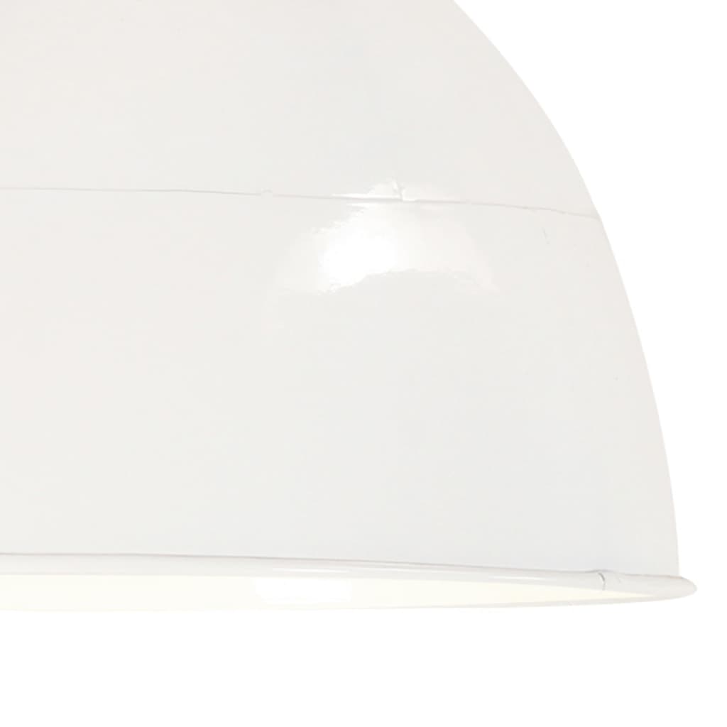 Hanglamp Industrieel Vintage Rond 25 W E27 31 Cm Wit Φ 31 cm