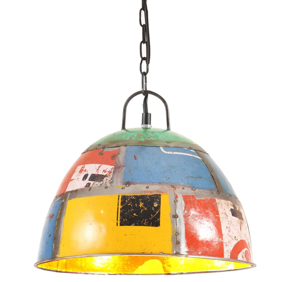Hanglamp Industrieel Vintage Rond 25 W E27 3 Cm Meerkleurig Multikleur 1 Φ 31 cm