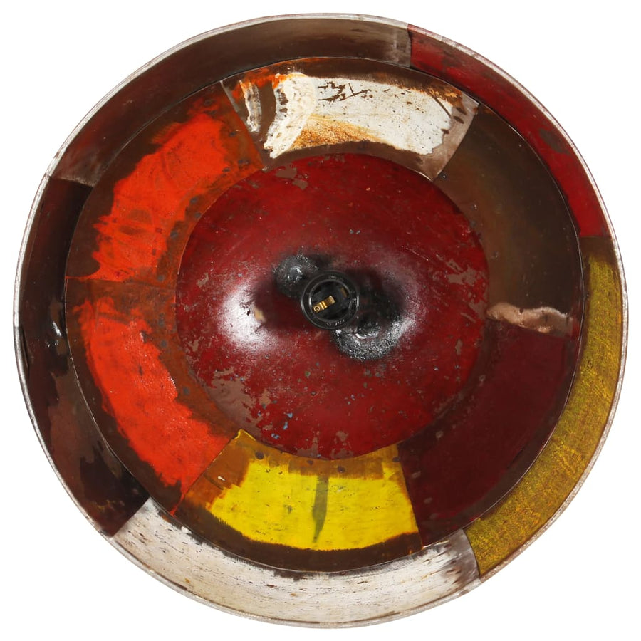 Hanglamp Industrieel Vintage Rond 25 W E27 3 Cm Meerkleurig Multikleur 1 Φ 31 cm