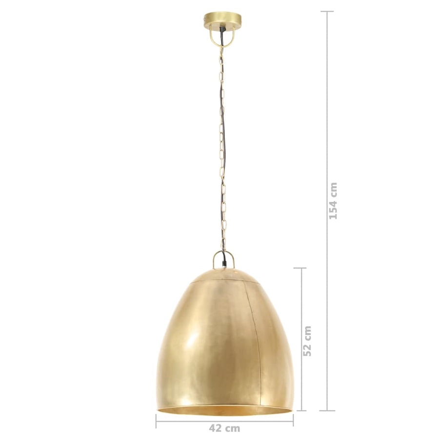 Hanglamp Industrieel Rond 25 W E27 42 Cm Messingkleurig Ø 42 cm Koper